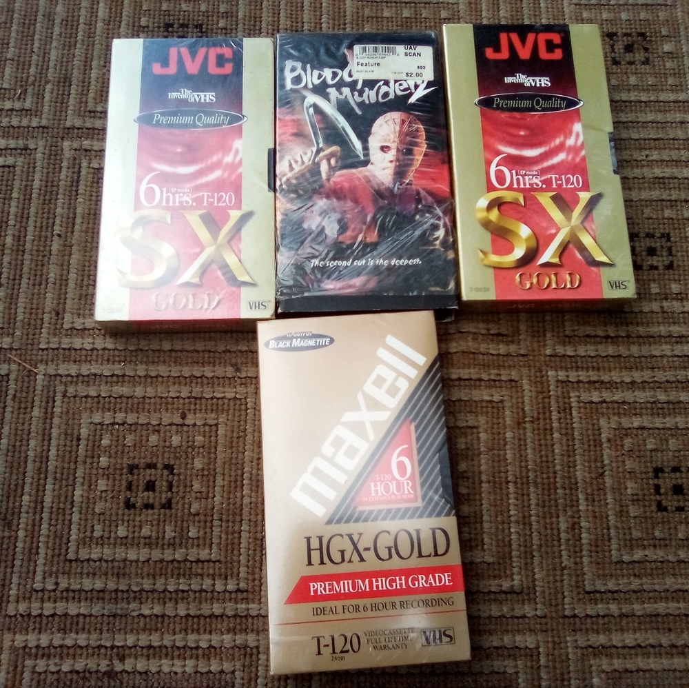 Maxell and JVC VHS Tapes Collection